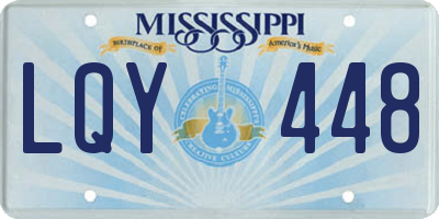 MS license plate LQY448