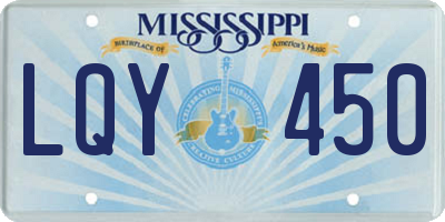 MS license plate LQY450