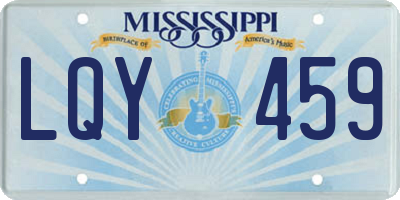 MS license plate LQY459
