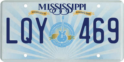 MS license plate LQY469