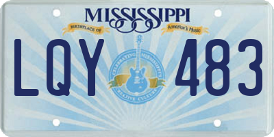 MS license plate LQY483