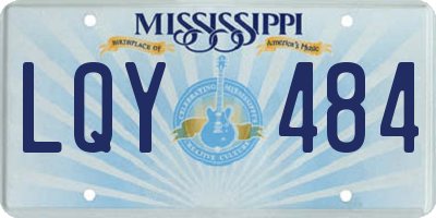 MS license plate LQY484