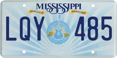 MS license plate LQY485