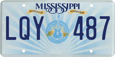 MS license plate LQY487