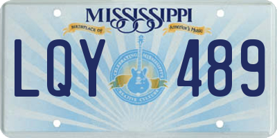 MS license plate LQY489