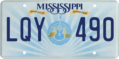 MS license plate LQY490