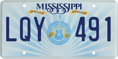 MS license plate LQY491