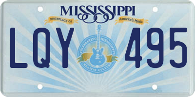 MS license plate LQY495