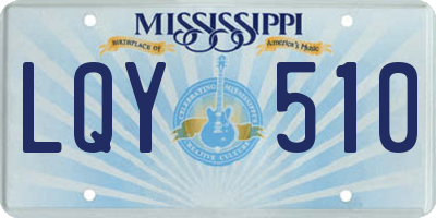 MS license plate LQY510