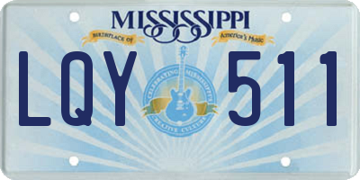 MS license plate LQY511