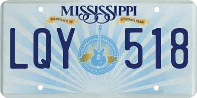 MS license plate LQY518