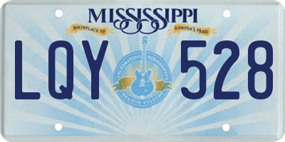 MS license plate LQY528