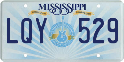 MS license plate LQY529