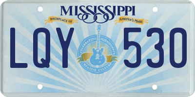 MS license plate LQY530