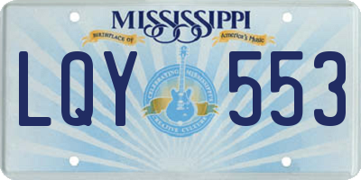 MS license plate LQY553