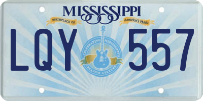 MS license plate LQY557
