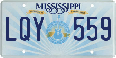 MS license plate LQY559
