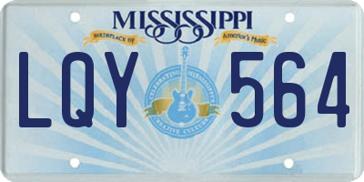 MS license plate LQY564