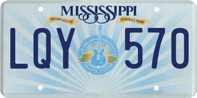 MS license plate LQY570