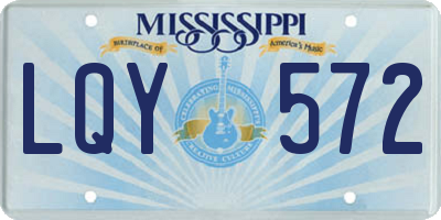 MS license plate LQY572