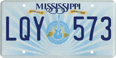 MS license plate LQY573
