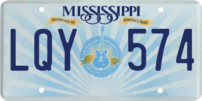 MS license plate LQY574