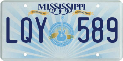 MS license plate LQY589