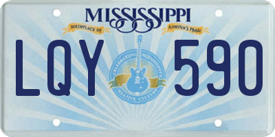 MS license plate LQY590