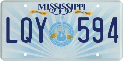 MS license plate LQY594
