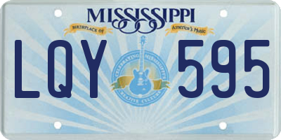 MS license plate LQY595