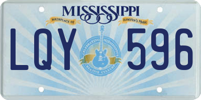MS license plate LQY596