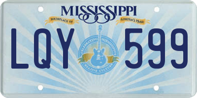 MS license plate LQY599