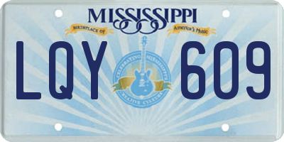 MS license plate LQY609