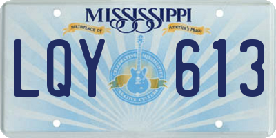 MS license plate LQY613