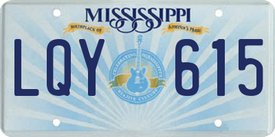 MS license plate LQY615