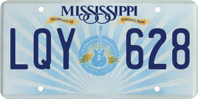 MS license plate LQY628