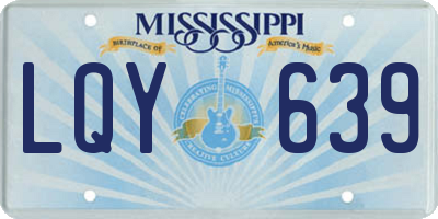 MS license plate LQY639