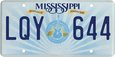 MS license plate LQY644