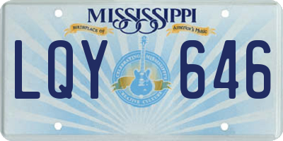 MS license plate LQY646