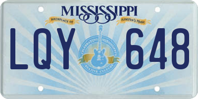 MS license plate LQY648