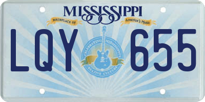 MS license plate LQY655