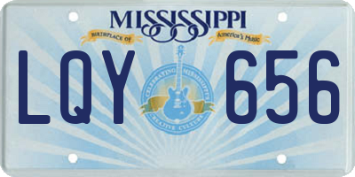 MS license plate LQY656