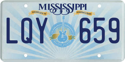 MS license plate LQY659