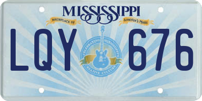 MS license plate LQY676