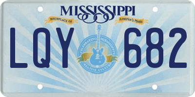 MS license plate LQY682