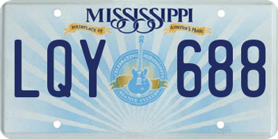 MS license plate LQY688
