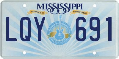 MS license plate LQY691