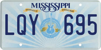 MS license plate LQY695