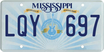MS license plate LQY697