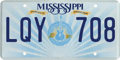MS license plate LQY708